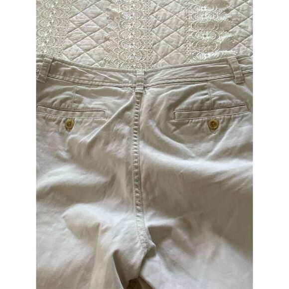 Dockers Capris Beige Casual Pants Flat Front Size 8 - Picture 6 of 11